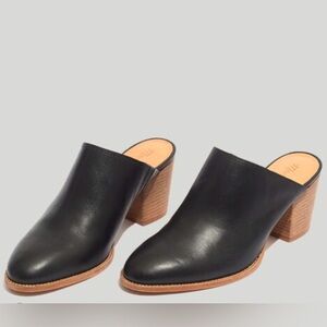 Madewell The Harper Mule Black Size 7.5